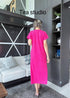 TIRA Round Neck Half Sleeves Mid Length Dresses